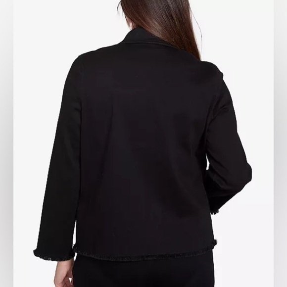 Alfred dunner Floral Embroidered Denim Jacket - Picture 2 of 4